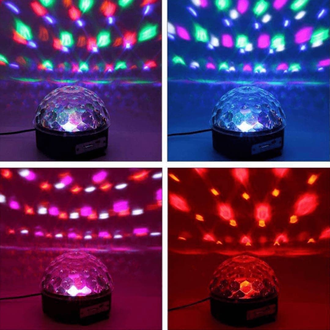 اسپیکر رقص نور بلوتوثی مدل Crystal Magic DJ LED — تصویر ۳