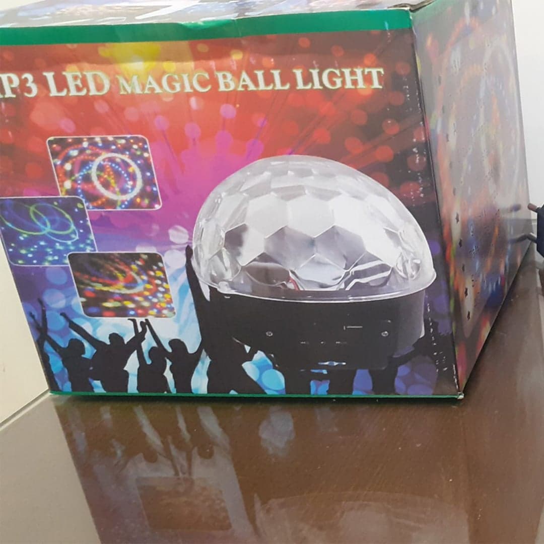 اسپیکر رقص نور بلوتوثی مدل Crystal Magic DJ LED — تصویر ۹