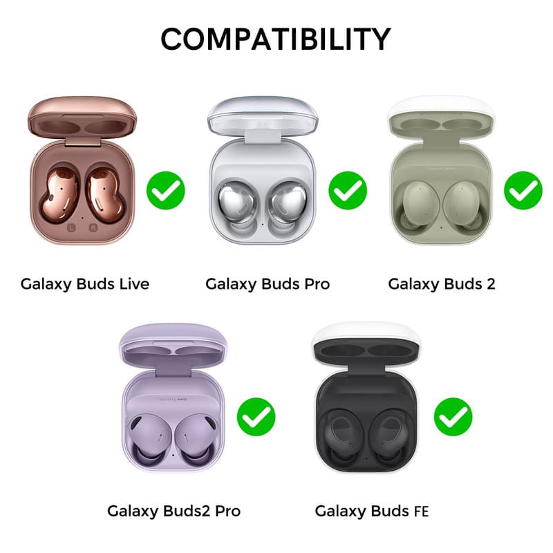 کاور هندزفری آهااستایل مدل JY10 مناسب برای کیس هدفون سامسونگ Galaxy Buds Live / Buds Pro / Buds 2 / Buds2 Pro / Buds Fe — تصویر ۵