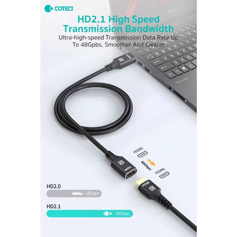 کابل افزایش طول HDMI کوتتسی مدل 87413 طول 1.0متر — تصویر ۵