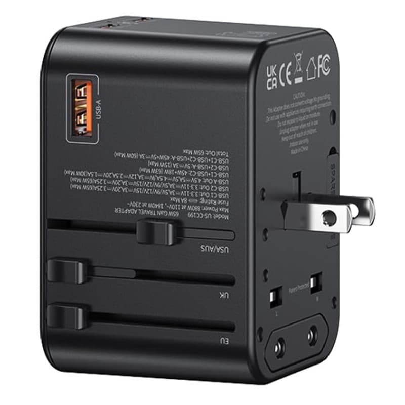 شارژر دیواری 65 وات یوسمز مدل CC199 T62 — تصویر ۶
