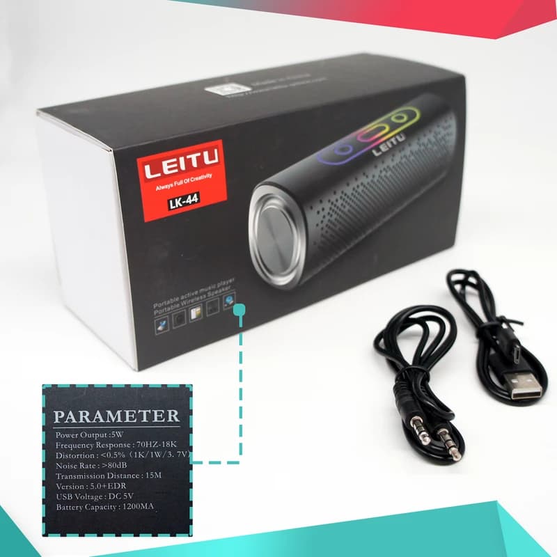 اسپیکر بلوتوثی قابل حمل لیتو مدل LK – 44 — تصویر ۶