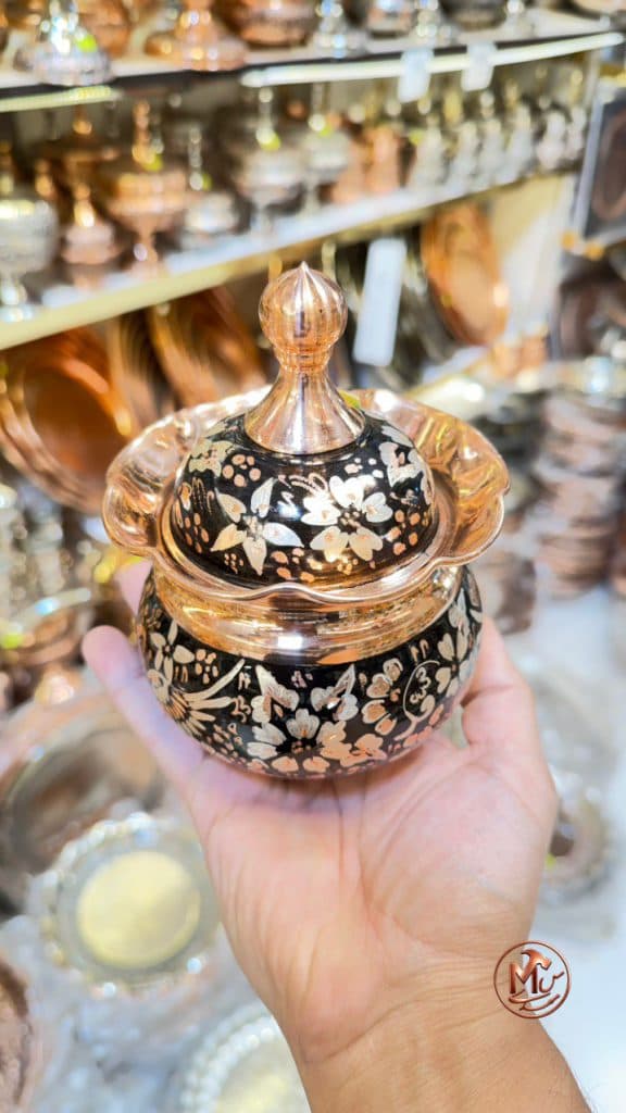 قندان مسي گل بلبل — تصویر ۴