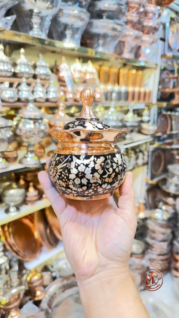 قندان مسي گل بلبل — تصویر ۵