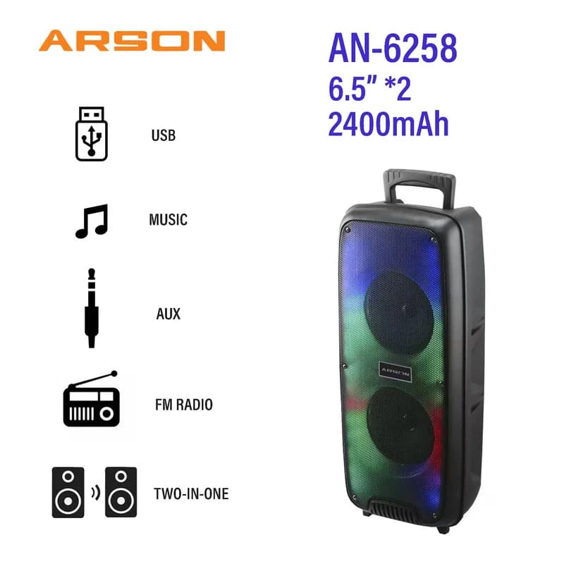 اسپیکر بلوتوثی قابل حمل آرسون مدل AN-6258 — تصویر ۴