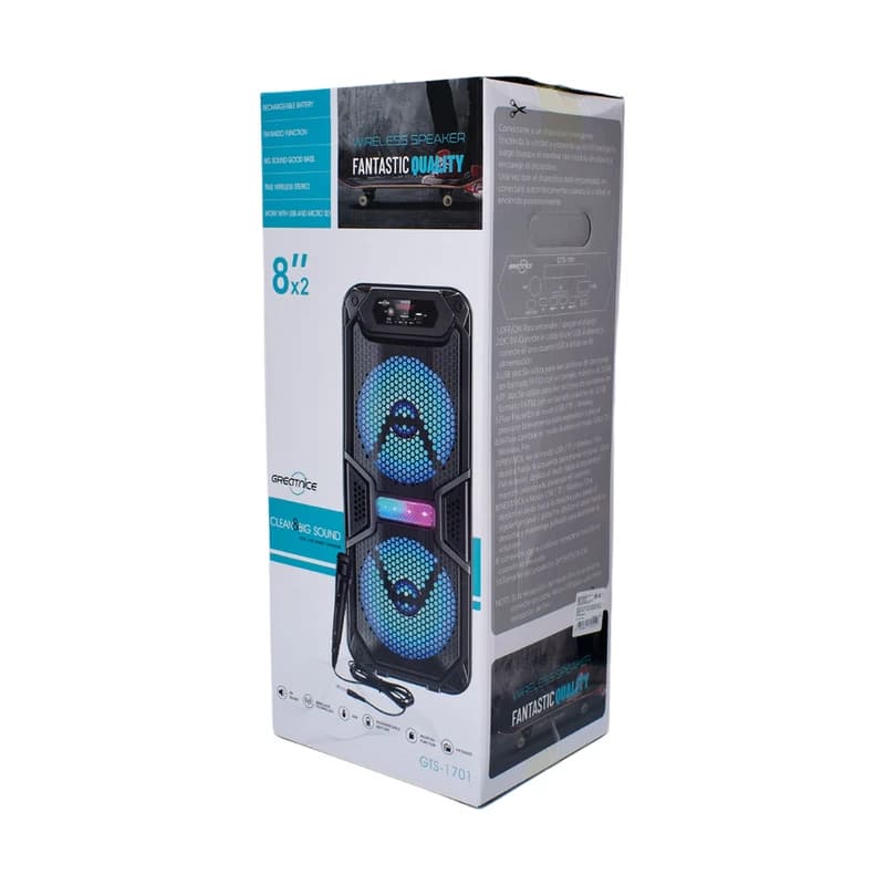 اسپیکر بلوتوثی قابل حمل مدل gts 1701 — تصویر ۴