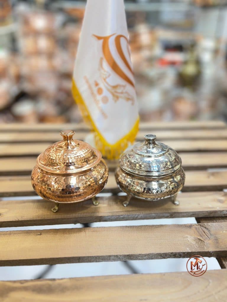 قندان سفینه ای مسی ۳ پایه