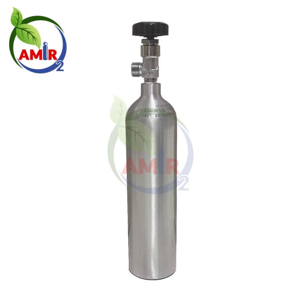 کپسول اکسیژن یک لیتری آلومینیومی