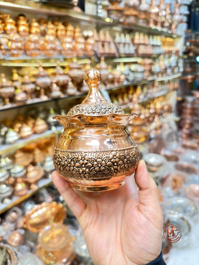 قندان گلبرگی مسی نانو بزرگ — تصویر ۵