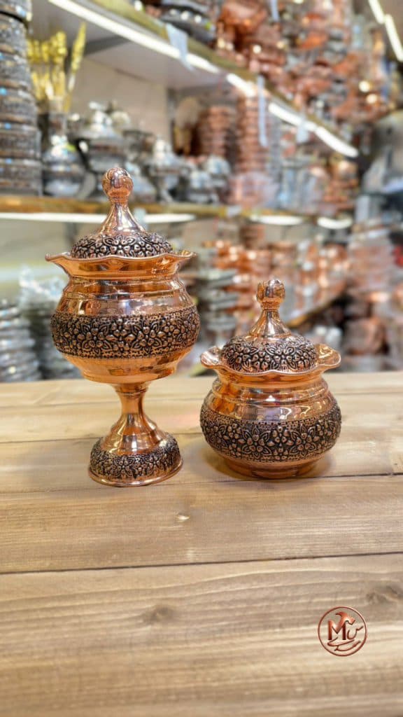 قندان گلبرگی مسی نانو بزرگ