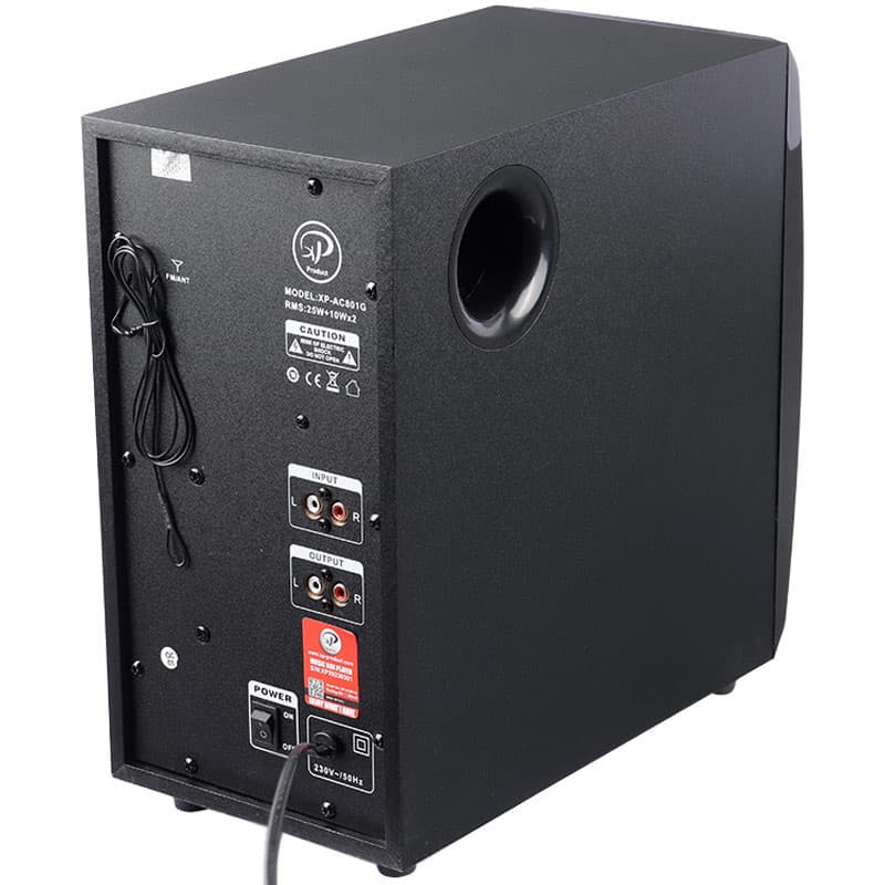 اسپیکر بلوتوثی ایکس پی-پروداکت مدل XP-AC801G — تصویر ۹