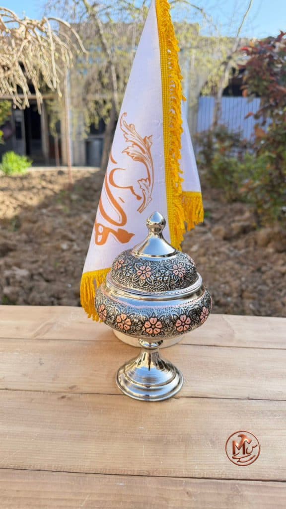 قندان سفینه ای تک پایه الماس — تصویر ۴