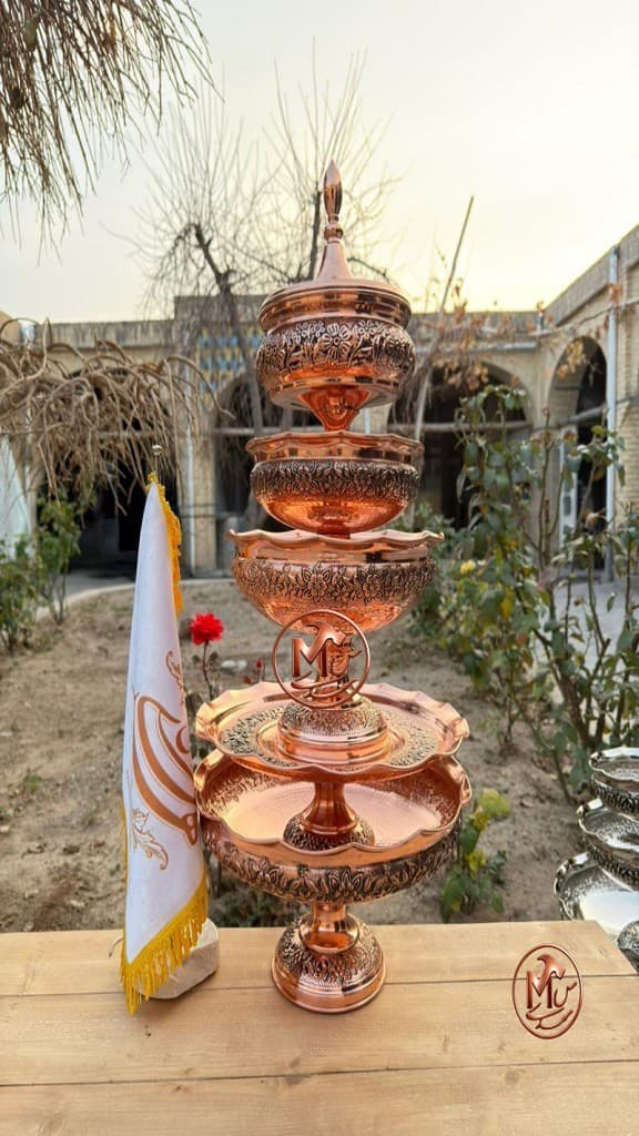 ست پذیرایی گلبرگ زنجان ۵ پارچه — تصویر ۲