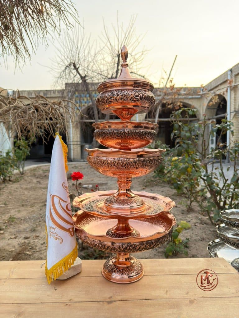 ست پذیرایی گلبرگ زنجان ۵ پارچه — تصویر ۳