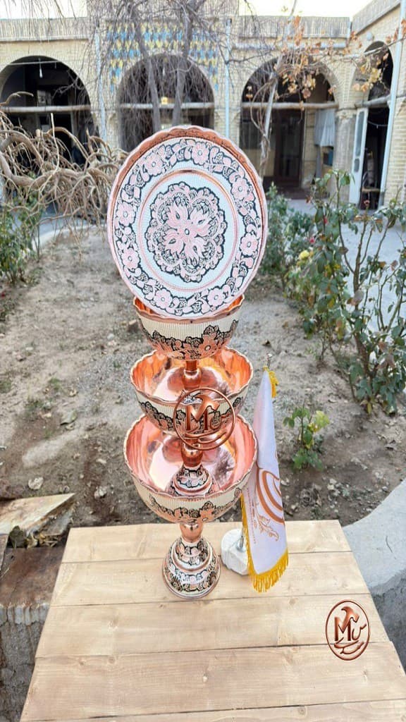 ست پذیرایی ۴ پارچه نقره کوب زنجان