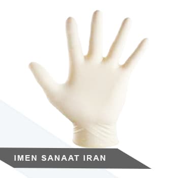 دستکش ایمنی لاتکس جراحی استریل پودردار