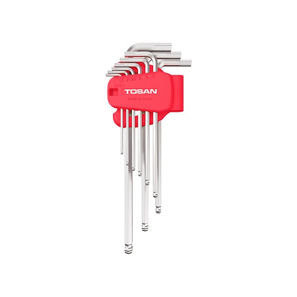 ست آلن 9 عددی شش گوش بلند توسن مدل ته گرد