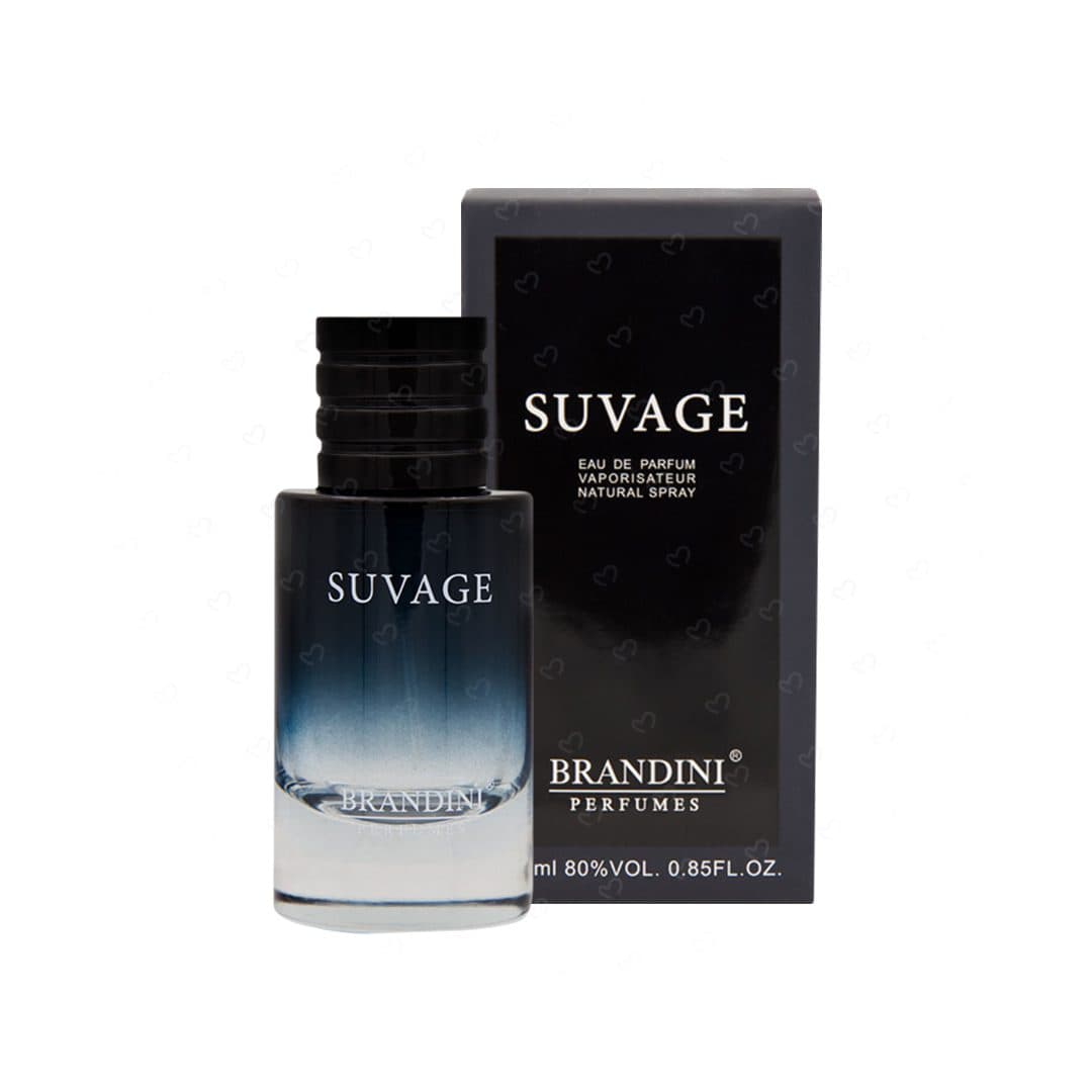عطر جیبی مردانه برندینی مدل Suvage حجم 25 میلی لیتر