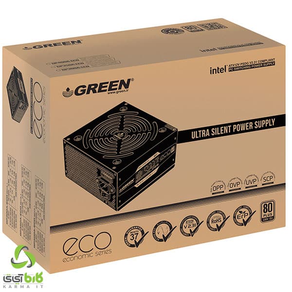 GREEN GP400A-ECO Rev3.1 منبع تغذیه گرین مدل — تصویر ۶