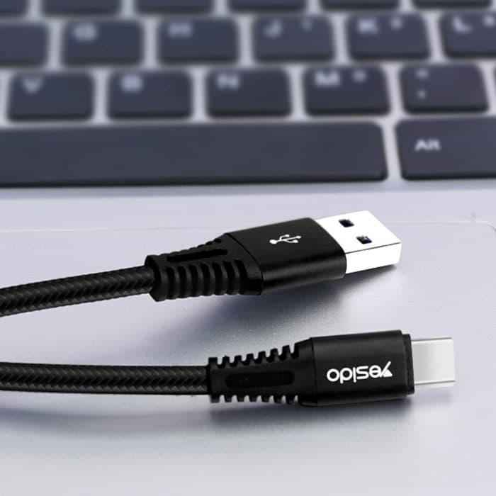 کابل USB به Type-C یسیدو YESIDO CA31 طول 1.2 متر 5 آمپر — تصویر ۱۲