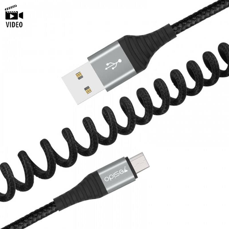 کابل USB به micro-usb یسیدو YESIDO CA38 طول 1.2متر 2.4 آمپر — تصویر ۱۲