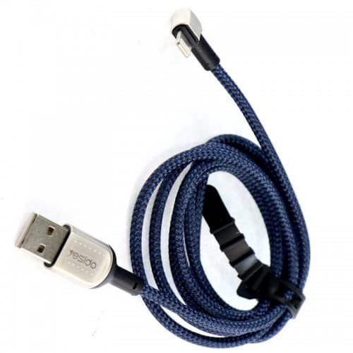 کابل USB به لایتنینگ یسیدو YESIDO CA39 طول 1.2متر 2.4 آمپر — تصویر ۴