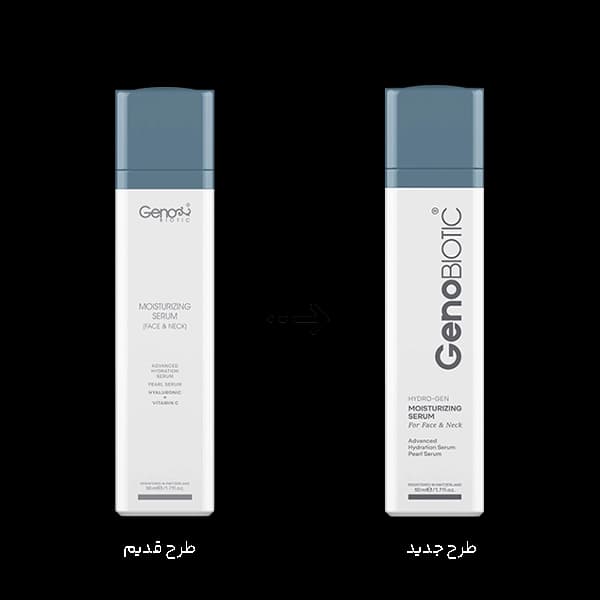 سرم رطوبت رسان و مرطوب کننده ژنوبایوتیک مناسب صورت و گردن حجم 50 میلی لیتر — تصویر ۳