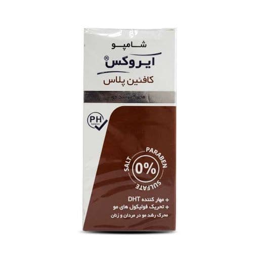 شامپو ضد ریزش مو ایروکس مدل کافئین پلاس حجم ۲۰۰ میلی‌لیتر — تصویر ۶