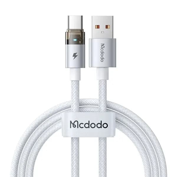 کابل شارژ تایپ سی 6 آمپر 1.2 متر مک دودو Mcdodo Transparent Cable CA-6890 — تصویر ۱۱