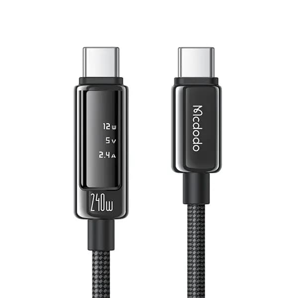 کابل شارژ دوسر تایپ سی 240 وات 1.2 متر Mcdodo Cab Vision CA-8900 — تصویر ۳