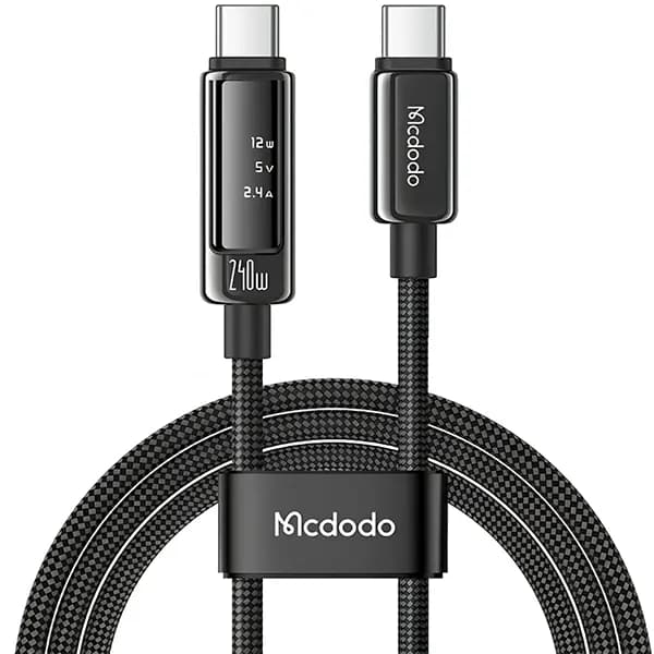 کابل شارژ دوسر تایپ سی 240 وات 1.2 متر Mcdodo Cab Vision CA-8900