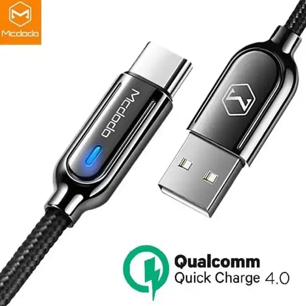 کابل تبدیل USB به USB-C مک دودو مدل CCA-6190-MCDO طول 1 متر — تصویر ۵