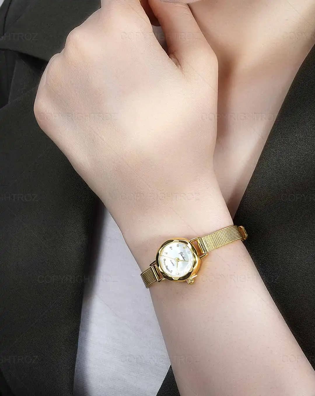 ساعت مچی زنانه بند حصیری مدل 1539 — تصویر ۱۰