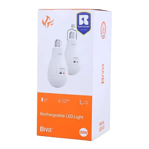 لامپ اضطراری شارژی بیوا Biva LED-03 20W Rechargable LED Light — تصویر ۴
