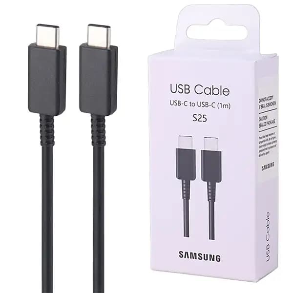 کابل دو سر تایپ سی سامسونگ S25 EP-DN980BWEGIN طول 1 متر