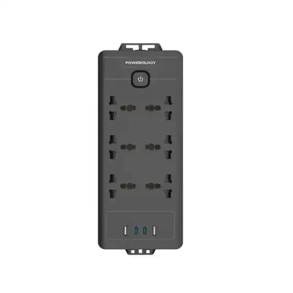 چند راهی و محافظ برق 2500 وات پاورولوژی مدل PWCUQC034