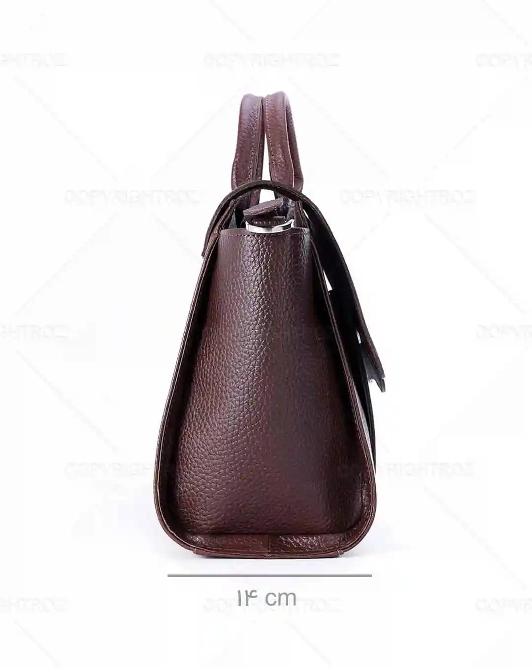 کیف دوشی زنانه چرم طبیعی طرح دیان مدل 1475 — تصویر ۶