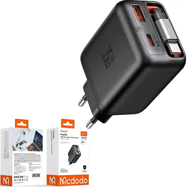شارژر دیواری 35 وات مک دودو MCDODO مدل CH-1280 تایپ سی و USB — تصویر ۱۲