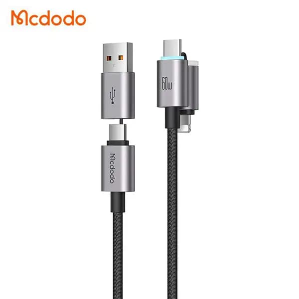 کابل شارژ چندکاره فست شارژ 60 وات مک دودو CA-656 طول 1.2 متر — تصویر ۷