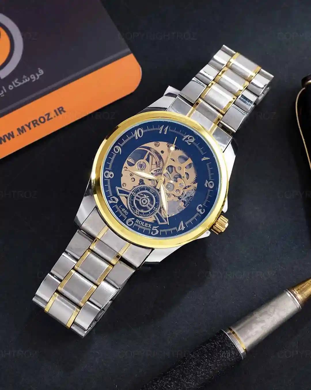 ساعت مچی اتوماتیک رولکس ROLEX طرح اسکلتون مدل 1466 — تصویر ۱۱