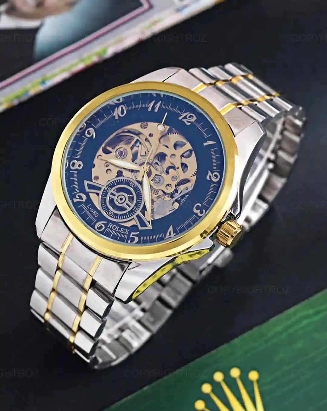 ساعت مچی اتوماتیک رولکس ROLEX طرح اسکلتون مدل 1466 — تصویر ۶
