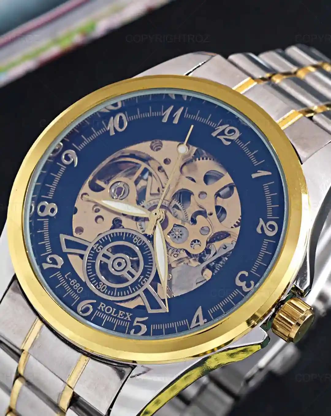 ساعت مچی اتوماتیک رولکس ROLEX طرح اسکلتون مدل 1466 — تصویر ۷