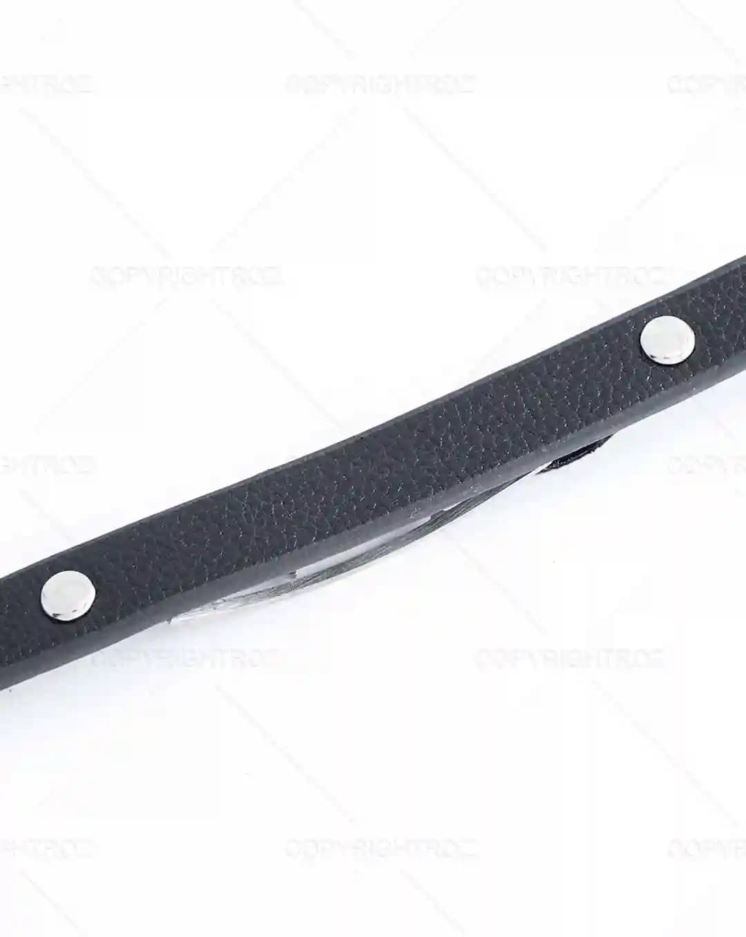 دستبند چرمی مردانه طرح خدا مدل 1456 — تصویر ۵