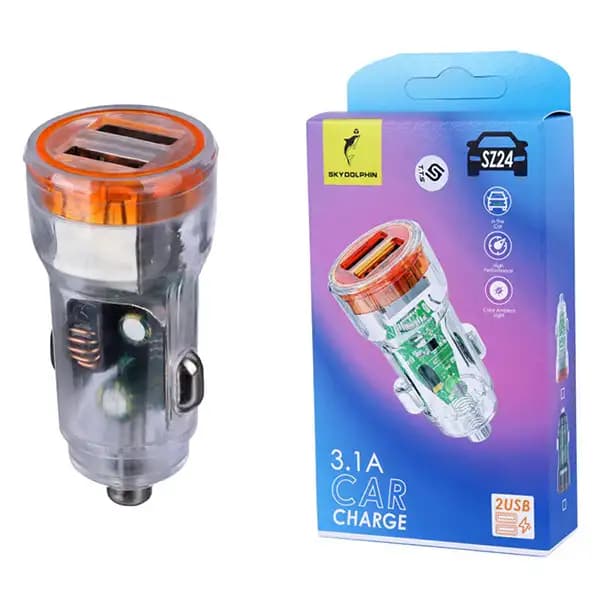 شارژر فندکی 15W اسکای دلفین مدل SZ24 — تصویر ۷