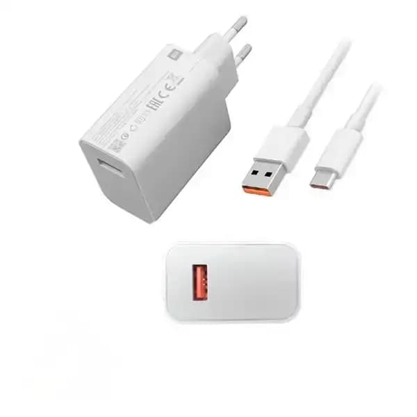 شارژر اورجینال 33 وات شیائومی نوت 12 به همراه کابل USB-C سر جعبه — تصویر ۹