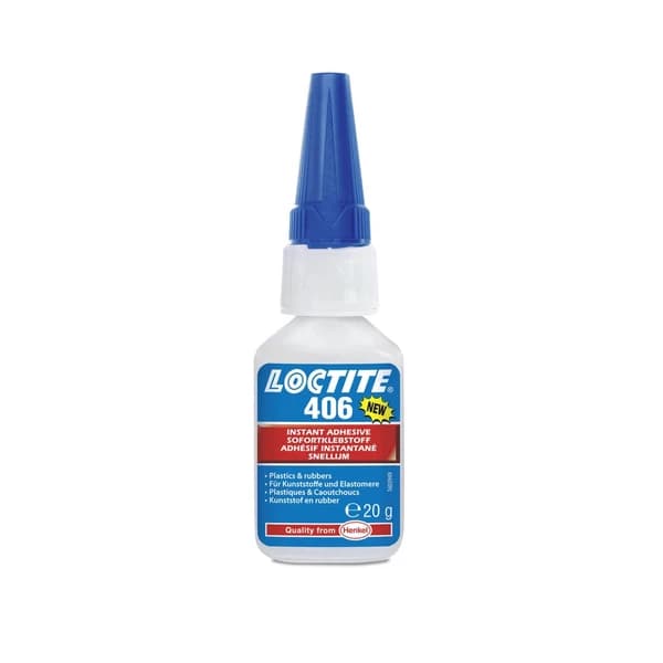 چسب لاک قفل رزوه قطره ای فوری لاکتایت مدل Loctite 406 حجم 20 گرم اصل هنکل — تصویر ۲