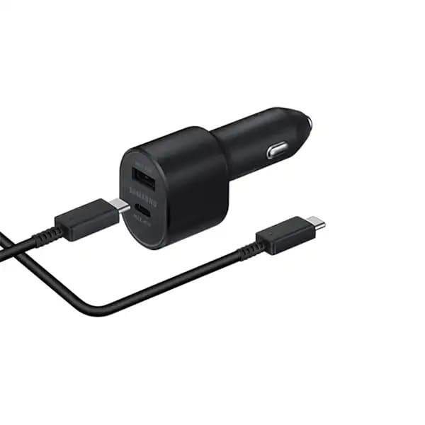 شارژر فندکی اورجینال سامسونگ مدل EP-L5300XBEGWW به همراه کابل تبدیل USB-C