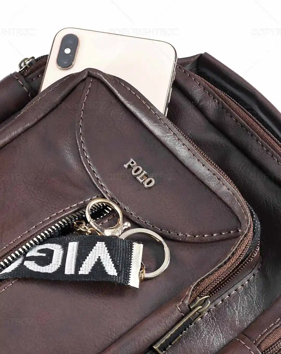 کیف دوشی چرمی پولو POLO مدل 1426 — تصویر ۸