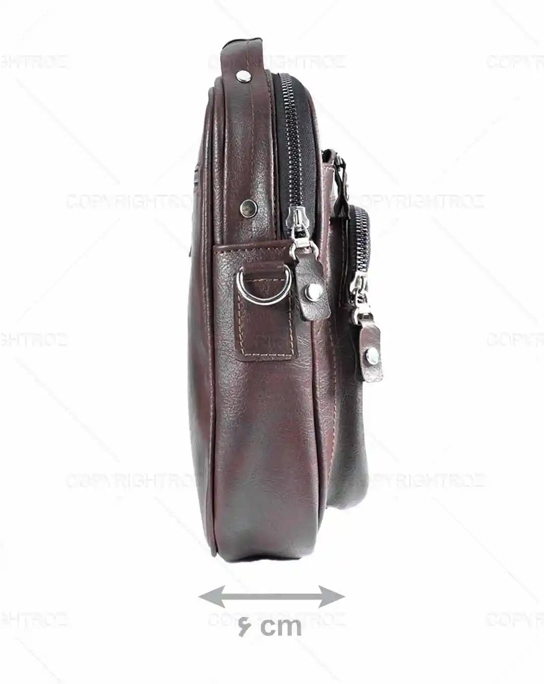 کیف دوشی چرمی کت CAT مدل 1424 — تصویر ۵