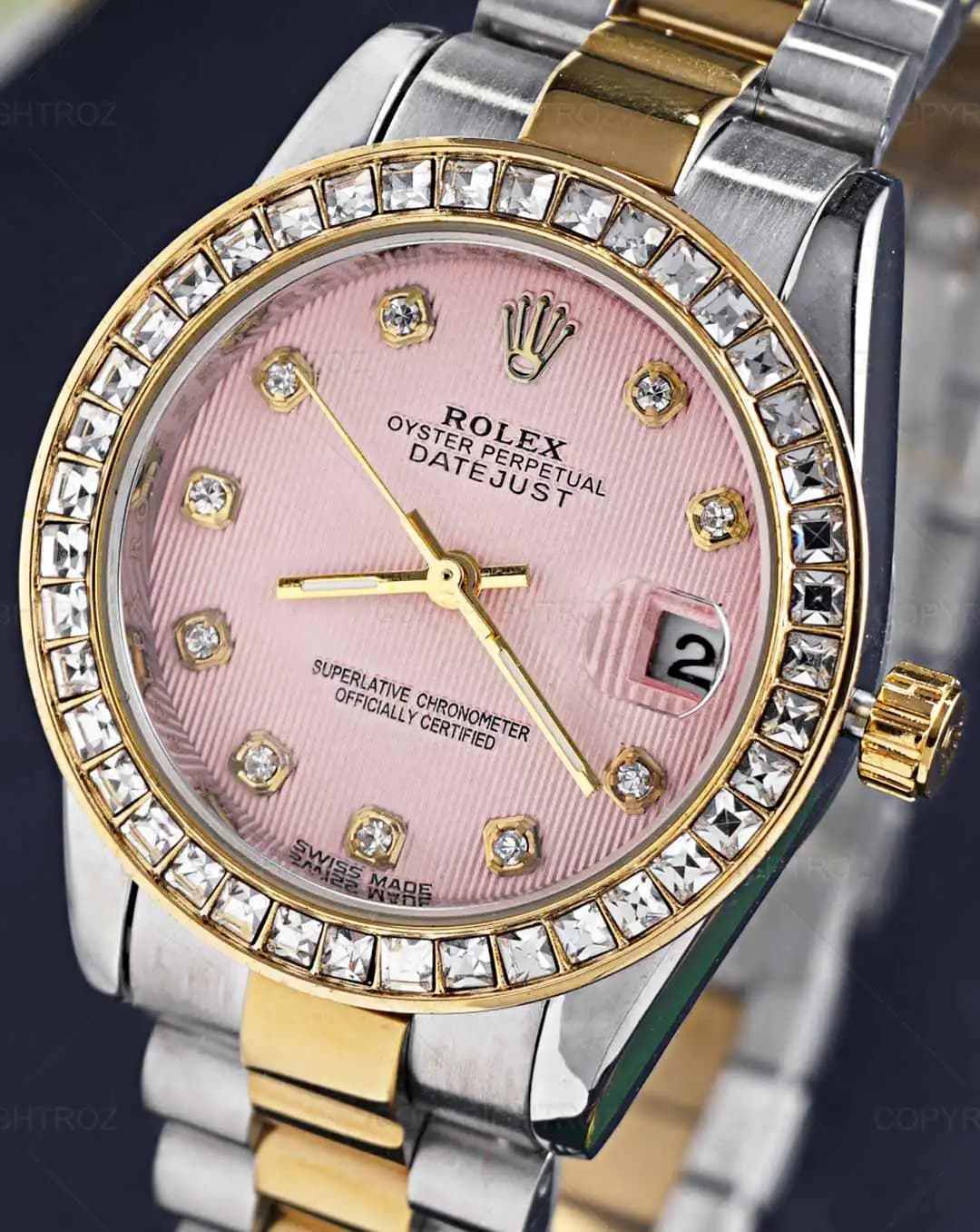ساعت مچی زنانه رولکس ROLEX طرح دیت جاست مدل 1411 — تصویر ۱۱